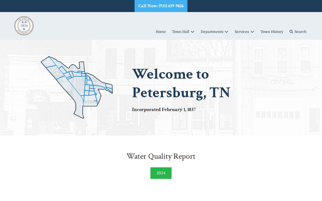 Petersburg court records starting contact at Town Hall